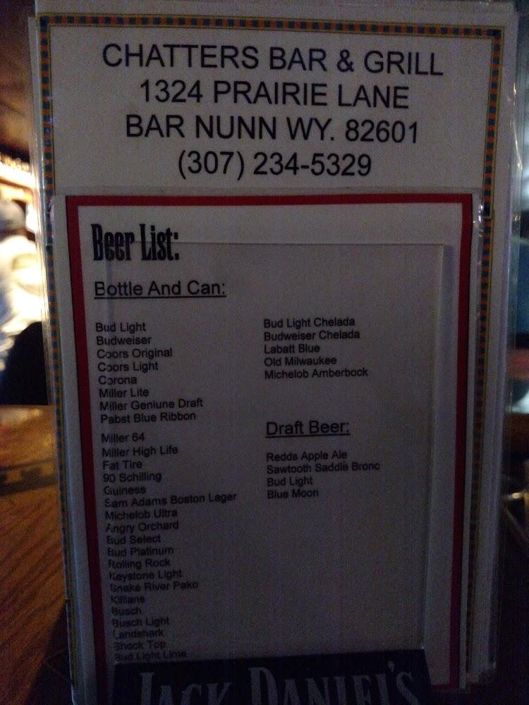 Chatters Menu image 3